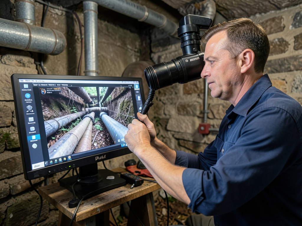 Cleaning out the rusty cast iron pipes in your his