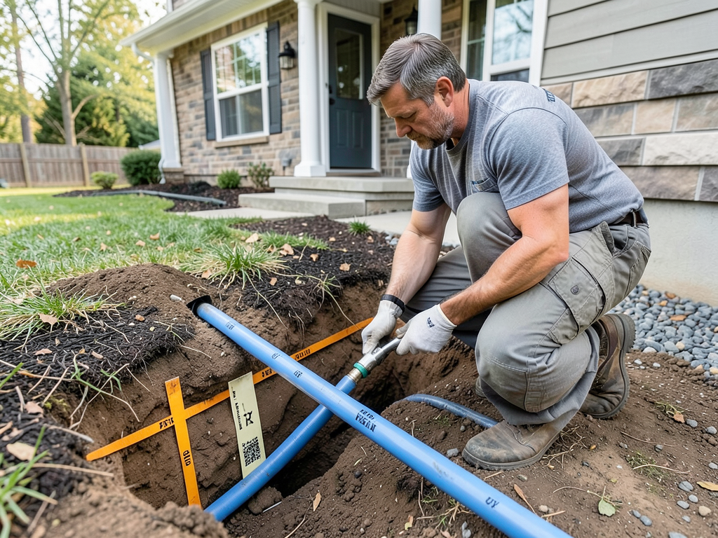 How to run plumbing to a new backyard guest house